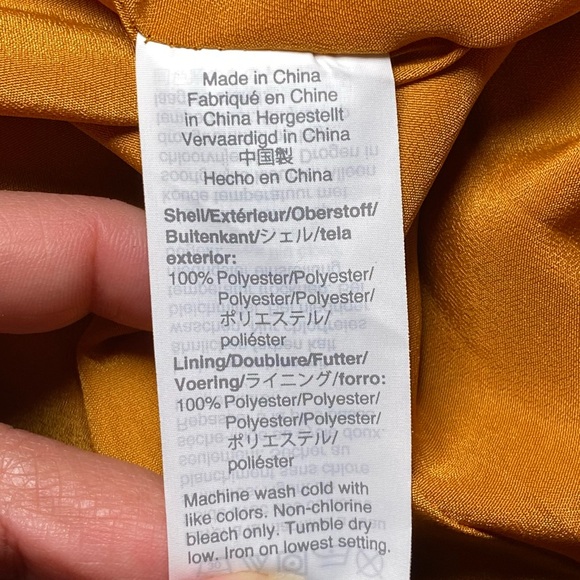 J.Crew Pleated Midi Skirt Women's Size 16 Mustard Yellow Navy Animal Print Spots - Picture 15 of 15